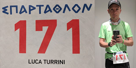 Spartathlon 2018, bib 171, Luca Turrini. The time has come
