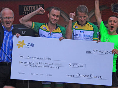 Macquarie Foundation article talking about our 24 hours treadmill challenge for Cancer Council